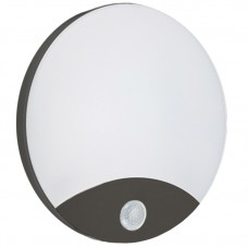 Φωτιστικό Απλίκα LED 15W 230V 1200lm 4000K Μαύρη IP44 με Ανιχνευτή Κίνησης 99DS214/BL